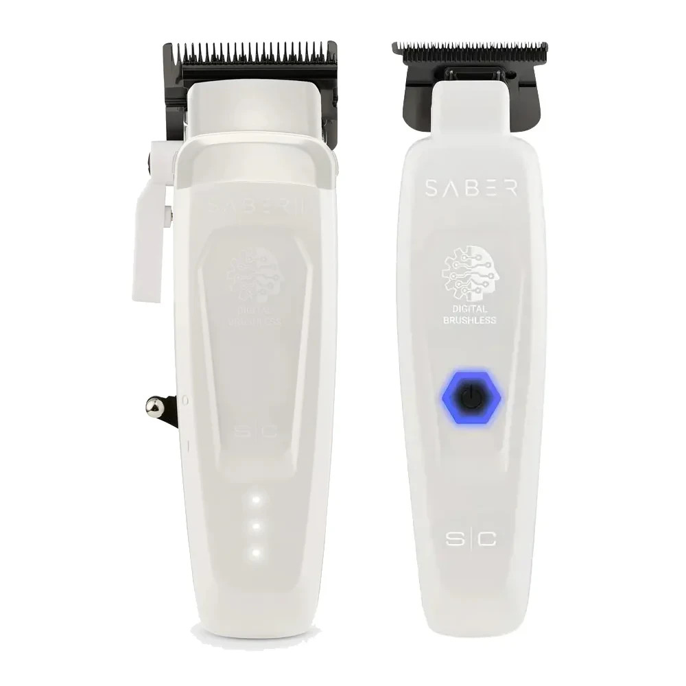 StyleCraft Saber II Clipper & Trimmer White Ghost Limited Edition
