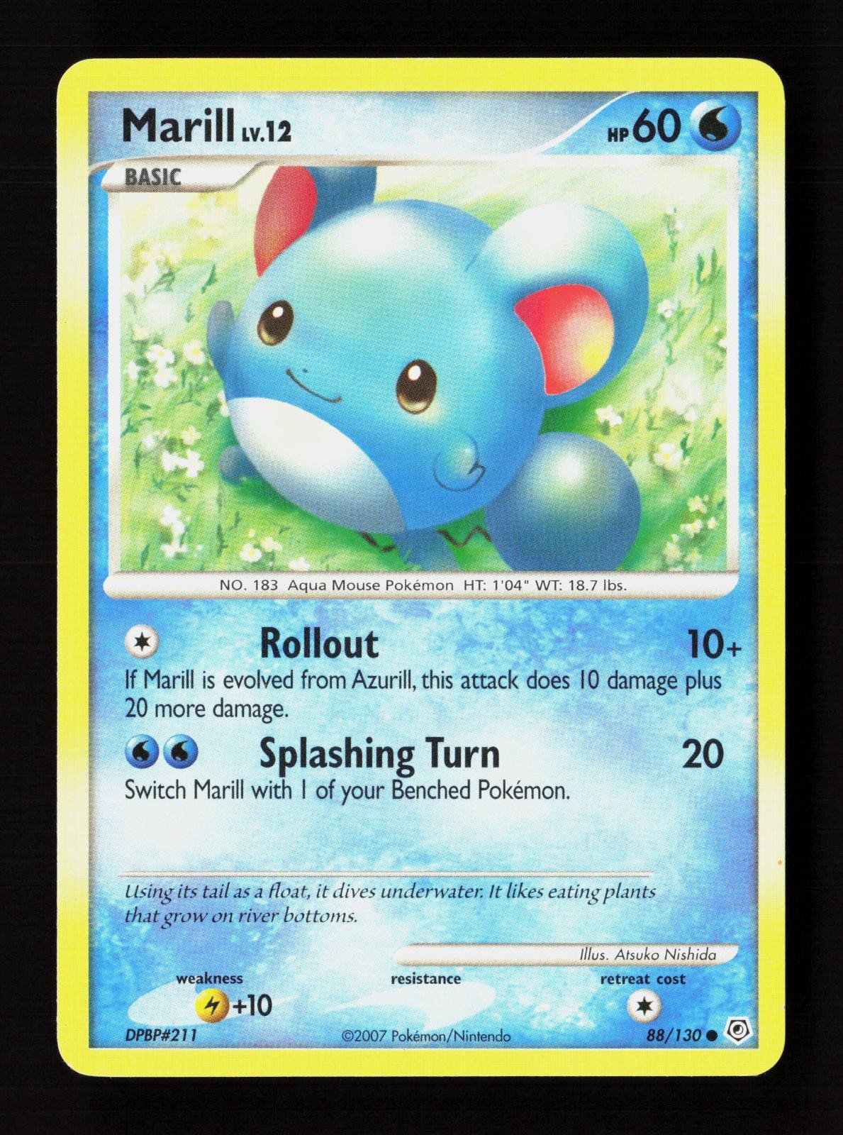 Marill 88/130 Common Diamond & Pearl Pokemon Near Mint