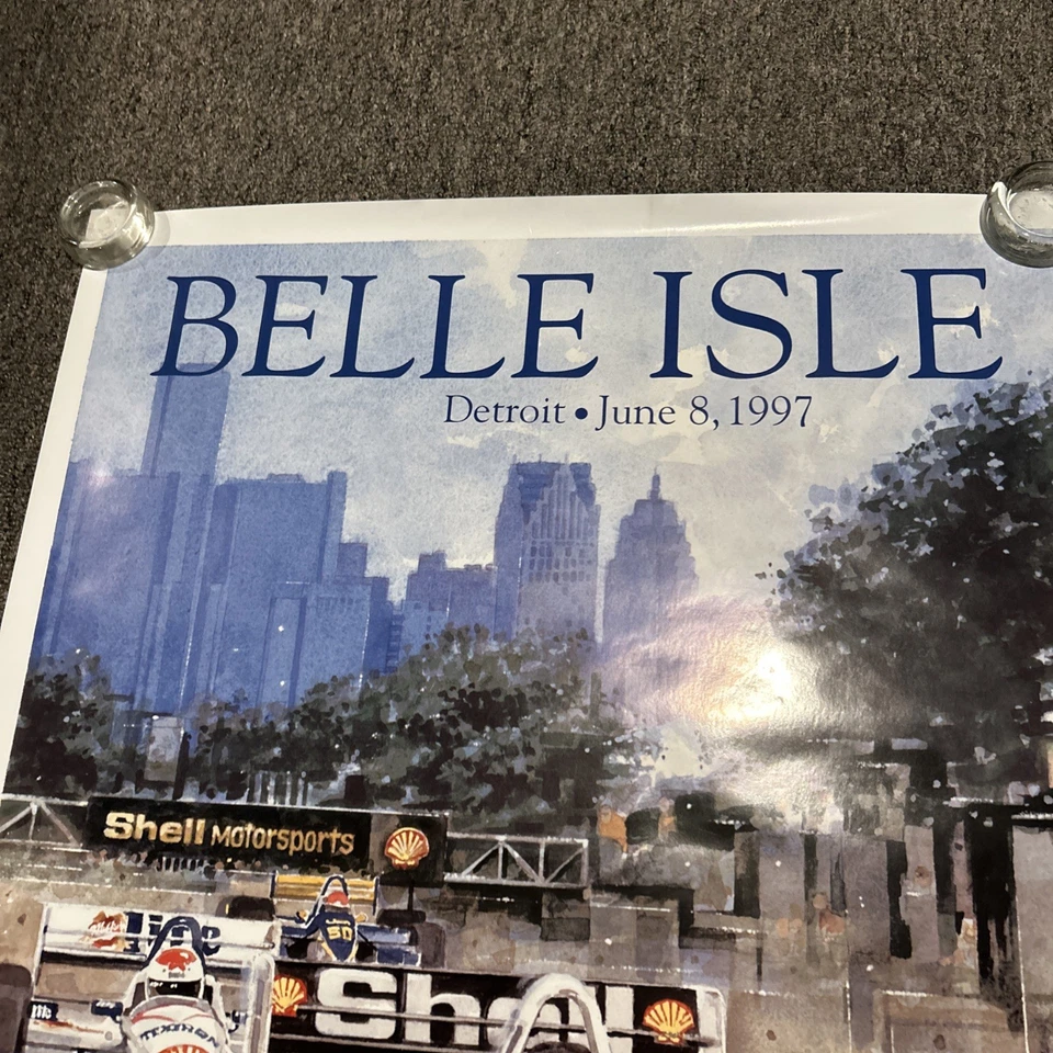 Carrito de carreras Belle Isle Detroit Grand Prix 1997 30" x24" Shell IndyCar Foto 3 de 4