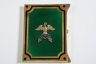 O43Z01 88 Zolotniki Silber Taschen Rahmen im Stil von Fabergé vergoldet