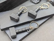 1 Pc Thor Hammer Mjölnir Marvel DC Comics Avengers Keychain Keychain New Metal