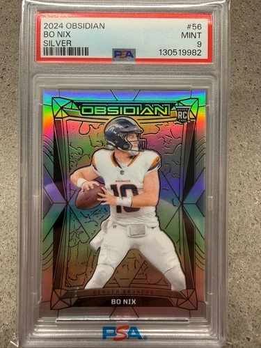 2024 PANINI OBSIDIAN #56 - BO NIX SILVER /75 Gem Mint 9