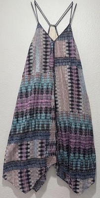 anthropologie akemi kin Midi dress Small Boho Summer Halter Party Beach