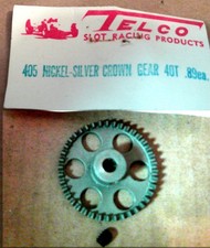 40 Tooth Slot Car Crown Gear Telco 48 Pitch for 1/8" Axle Vintage NOS