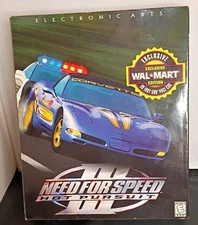 Need for Speed III: Hot Pursuit (PC, 1998) Big Box Pc Wal-Mart Exclusive  CIB