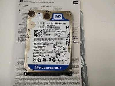 WD3200BPVT-22JJ5T0 - Western Digital 320GB 5400 RPM SATA  2.5'' HDD