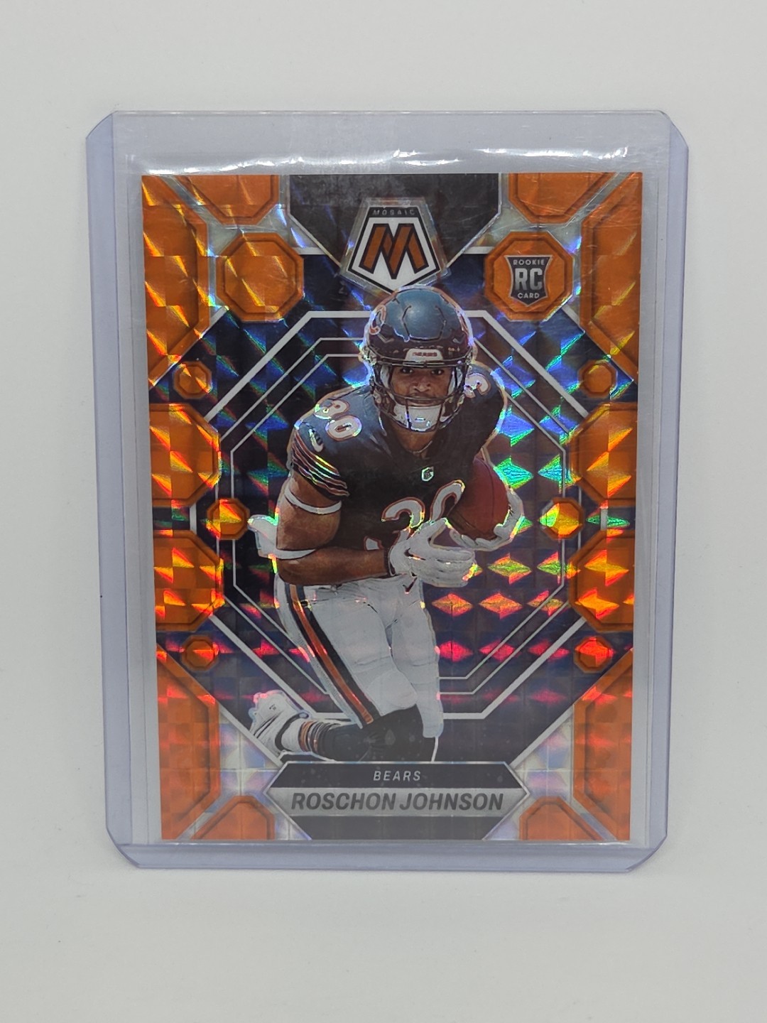 2023 Panini Mosaic - Rookies Roschon Johnson #359 Orange Mosaic Prizm /199 (RC)