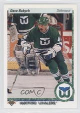 1990-91 Upper Deck French Dave Babych #194 0a4