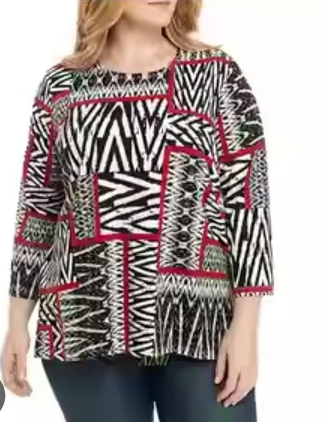 Women Alfred Dunner Shirt Multicolor Cotton 44 /