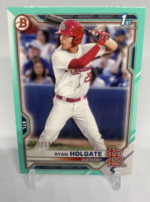 ⭐︎めーぷる⭐︎ 2021 Bowman Ryan Holgate #BD-148 Aqua /199 - St. Louis Cardinals