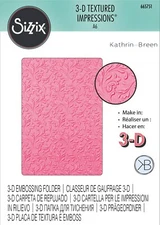 Sizzix Floral Scrolls 3D Embossing folder #665751 Retail $12.99 Classic Beauty!