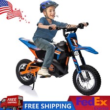 24V Electric Motorcycle for Kids 13.6MPH Fast Speed Dirt Bike Ride on Motocross