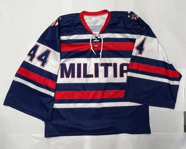 East Coast Militia Minor League Hockey Jersey 44 XXL Red White