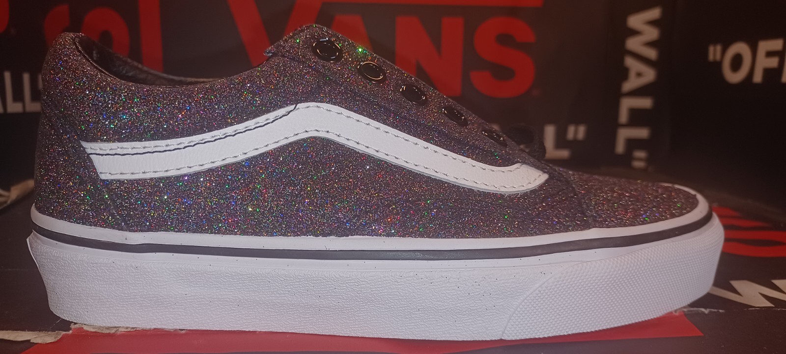 vans old skool glitter womens