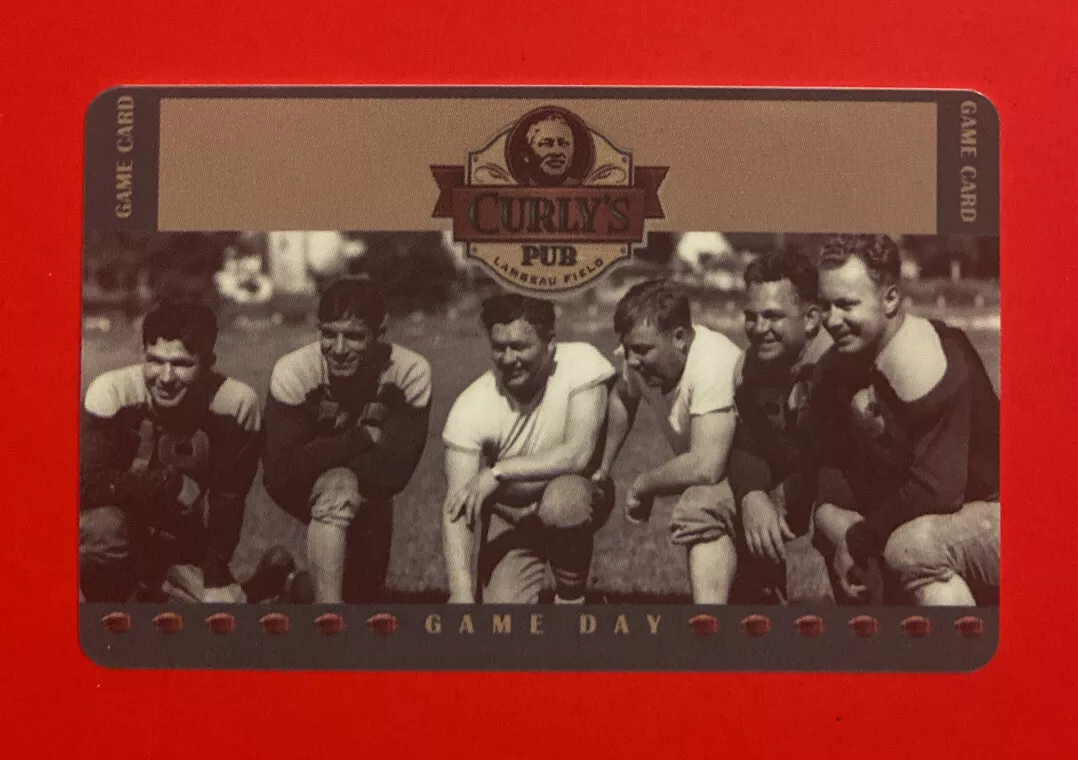 ACME GREEN BAY PACKERS CURLY LAMBEAU Game Gift Card Vtg $0 Balance NFL  Football