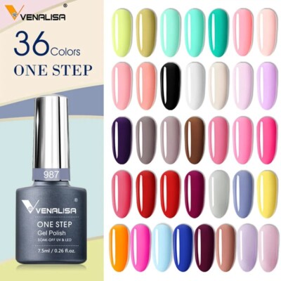 Venalisa 7,5 ml One Step Gellack Nail Art Design Maniküre UV Gel Soak Off Gel