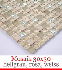 Carrelage de Sol Tuile Mur Mosaïque 30x30cm Glas&marmor Naturestone 15MM #BO-4