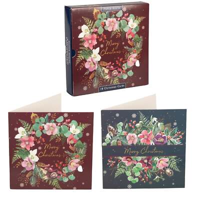 Papierhaus Kranz & Laub Weihnachtskarten 18 Stück