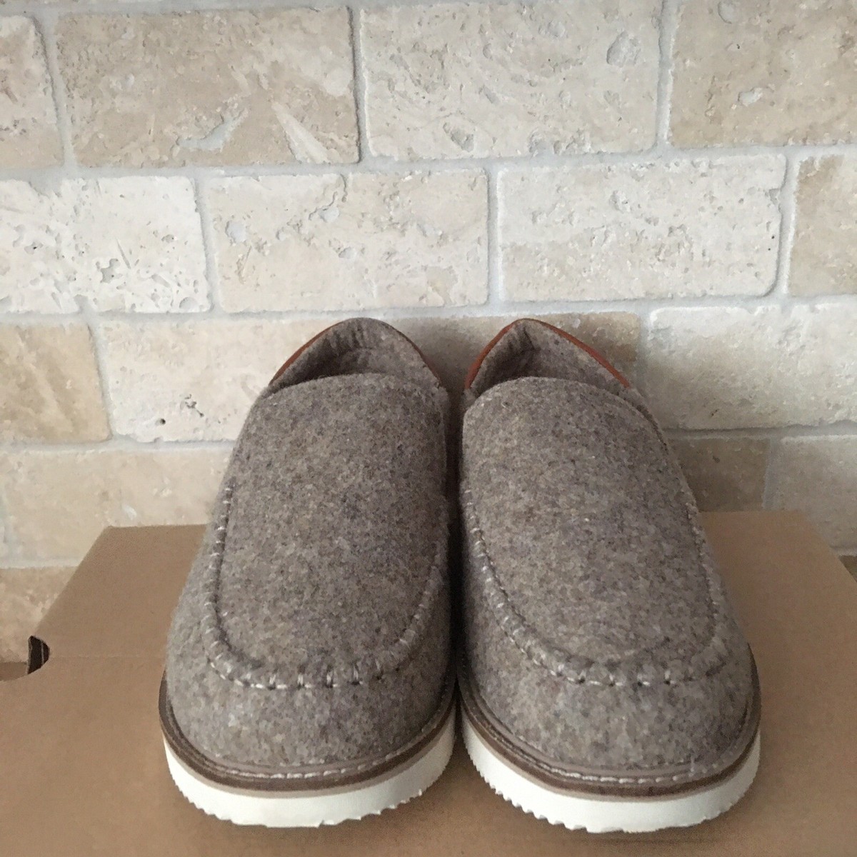 SANUK COZY VIBE LOW MEN\'S SLIPPERS IN STONE GREY SZ 13 Sanuk Men main image 2