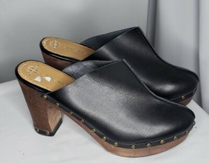 vegan leather clogs