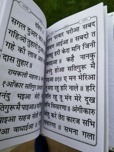 Sikh bold hindi japji rehras sahib bani gutka sahib devnagri idioma india b64 - Imagen 8 de 9