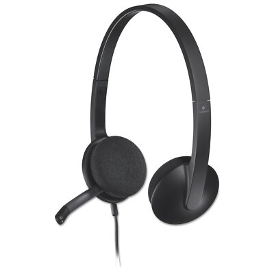 Logitech H340 Corded Headset USB Black 981000507