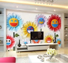 3D Colorful Petals G2867 Wallpaper Wall Murals Removable Self-adhesive Honey