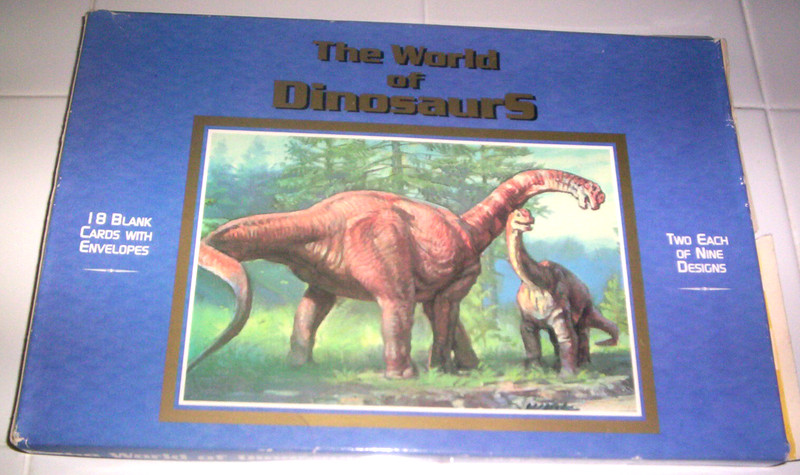 Vtg 1997 USPS World of Dinosaurs 18 Card Portfolio Ensemble Hallmark Company