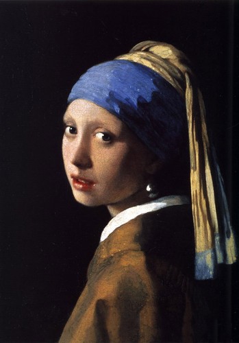 Huge Oil painting Johannes Vermeer - The Girl With The Pearl Earring famous art - Picture 1 of 1