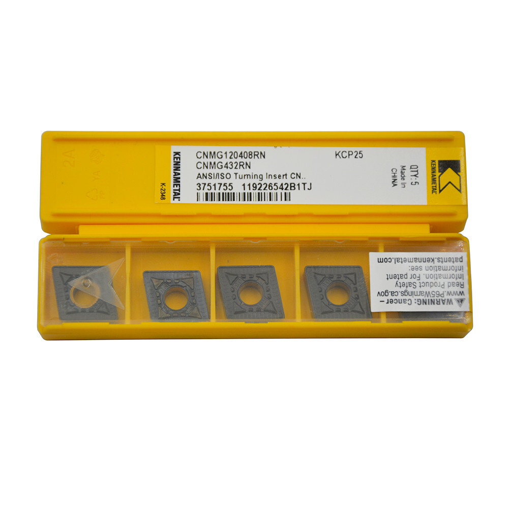 5Pcs KENNAMETAL CNMG Insert CNMG120408RN CNMG432RN KCP25 CNC