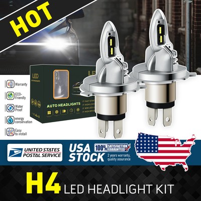 For Toyota Tundra 2000-06 H4 9003 LED Headlight Bulbs Hi Low Beam 20000LM 6000k