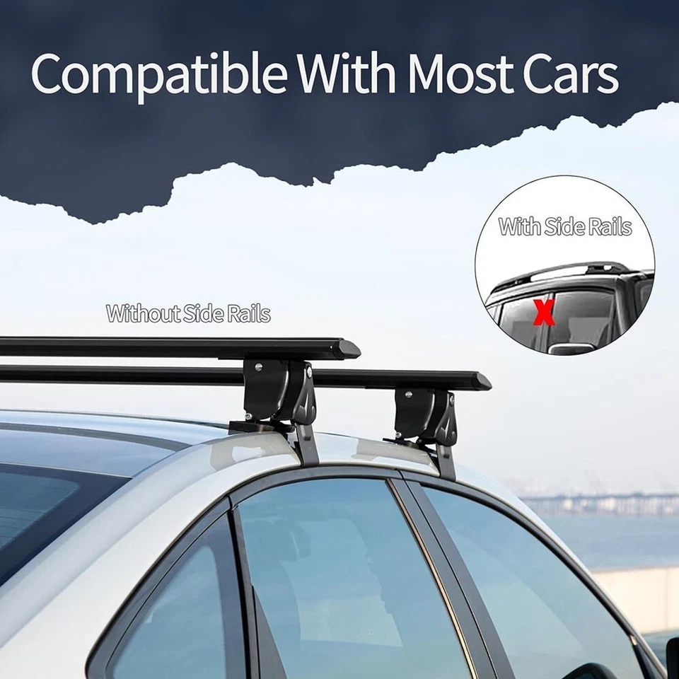 2Pcs Crossbar Fit for Dodge Durango 2011-2025 Roof Rail Rack Luggage Carrier — 第 3/4 张图片