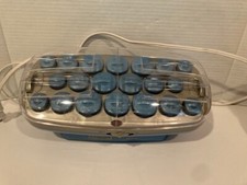 Conair Ion Shine Hot Rollers 20 Curlers Flocked Velvet Blue 3 Size