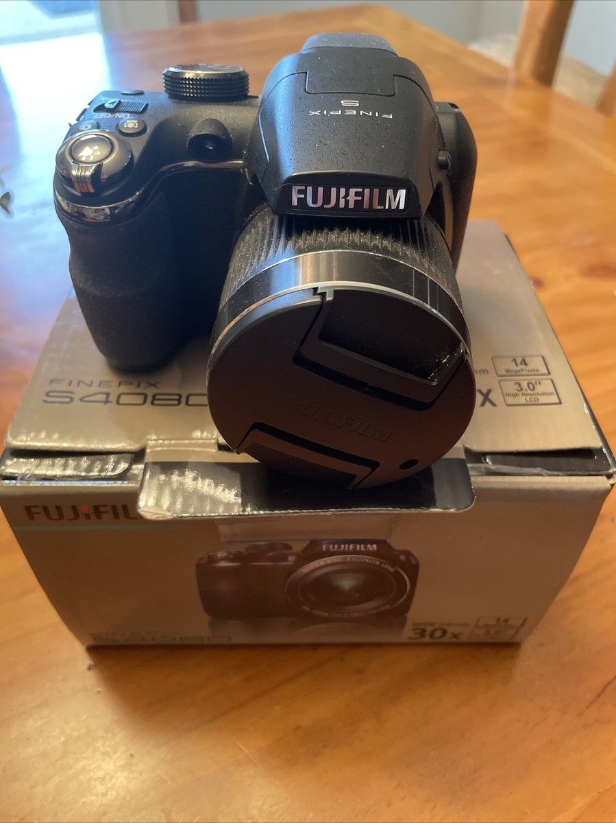 FUJI FUJIFILM FINEPIX S4080 BLACK 30X ZOOM-VIEWFINDER, Built-in Flash IN BOX