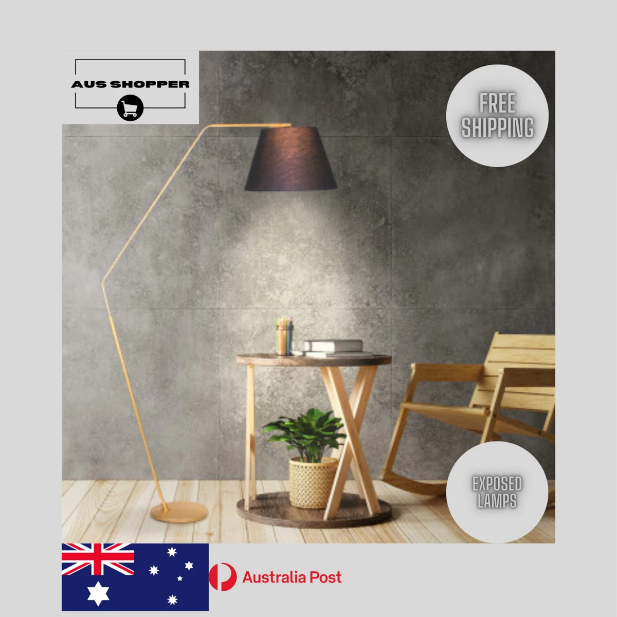 Classy Sarantino Arc Floor Lamp Unique Design Affordable Price Living Room