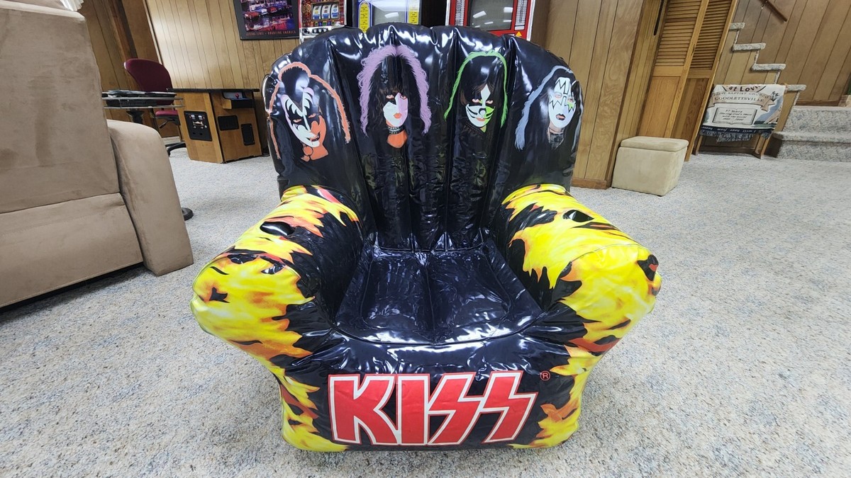 KISS INFLATABLE CHAIR 1998 Signatures RARE Collectable SAMEDAY