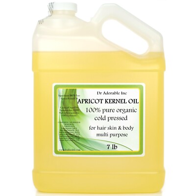COLD PRESSED PURE APRICOT KERNEL OIL PURE ORGANIC from 2 oz up to GALLON!