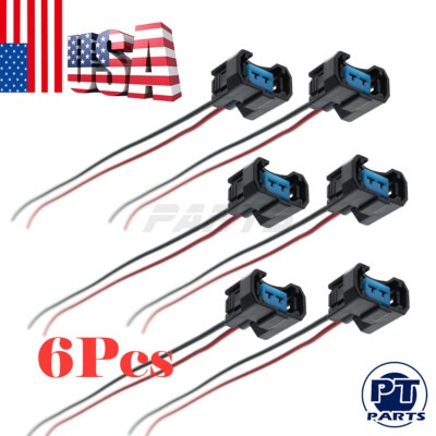 NEW Connector For Honda 3.5L Fuel Injector 2-Terminals Female Plug Acura Accord 