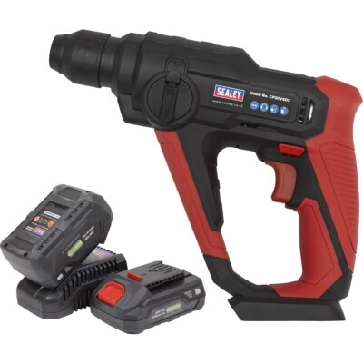 20V Bohrhammer Bohrmaschine - SDS Plus Bohrfutter - inkl. 2 Akkus & Ladegerät - Tasche
