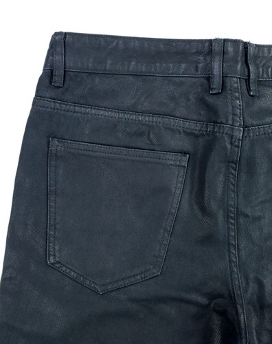 Pantalones de mezclilla ajustados de diseñador recubiertos de motociclista 34 x 34 embellecedores para hombre - Imagen 11 de 13
