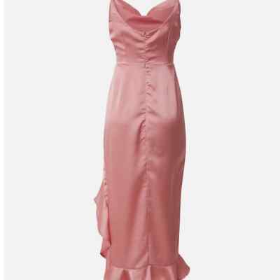 NWT Misguided Cami Ruffle Side Midi Dress | eBay