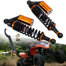 2x 340mm 13" ATV Air Shock Absorbers Motorcycle Rear Suspension For Honda Yamaha
