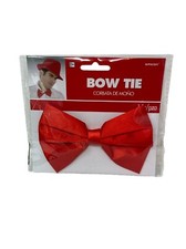 Red Bow Tie Halloween Costume Neckband School Spirit Fancy Dress Up