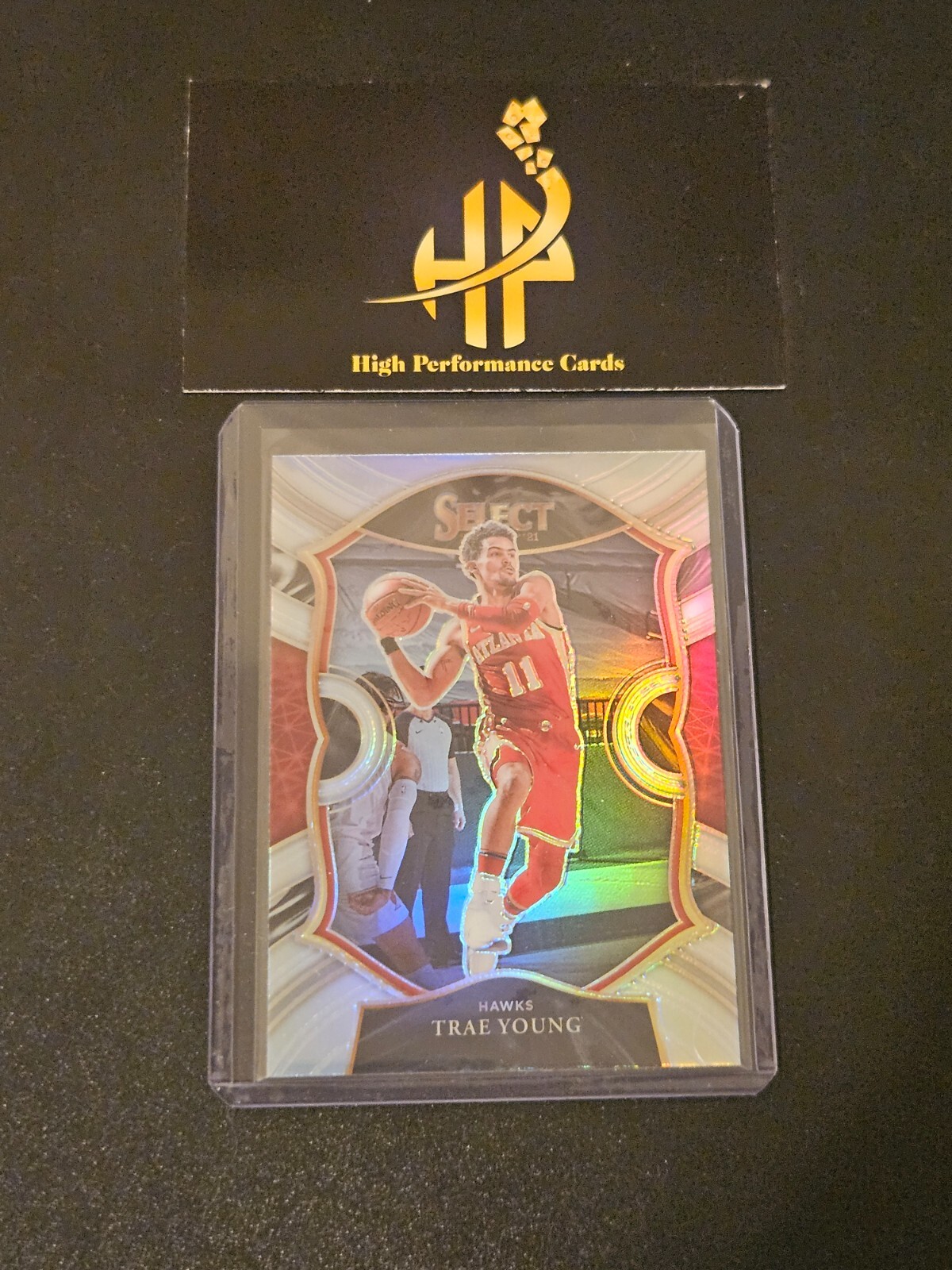 2020-21 Panini Select Trae Young Silver Prizm Concourse #2