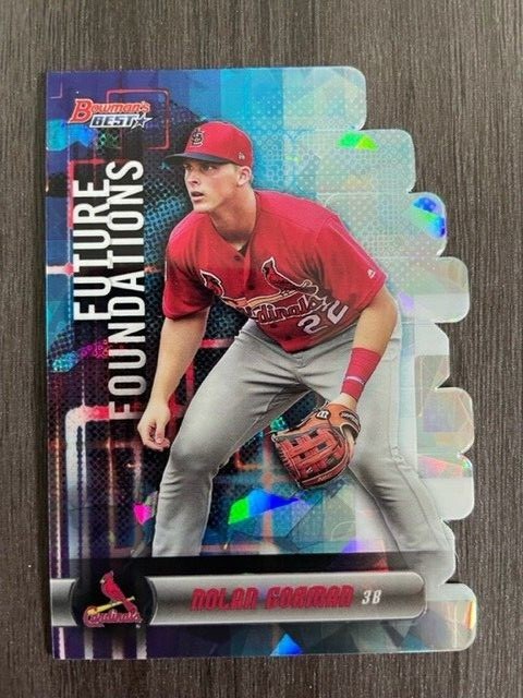 2019 Bowman's Best Nolan Gorman Future Foundations Atomic Refractor #FF-NG   "B"