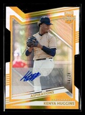 Kenya Huggins 2022 Elite Extra Aspirations Gold Die Cut Auto /24 Reds