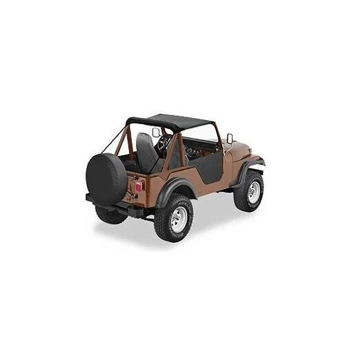 Bestop 52505-01 Soft Top Traditional Bikini Polymer Cloth Black Fits Jeep CJ5..! - Imagem 2 de 2