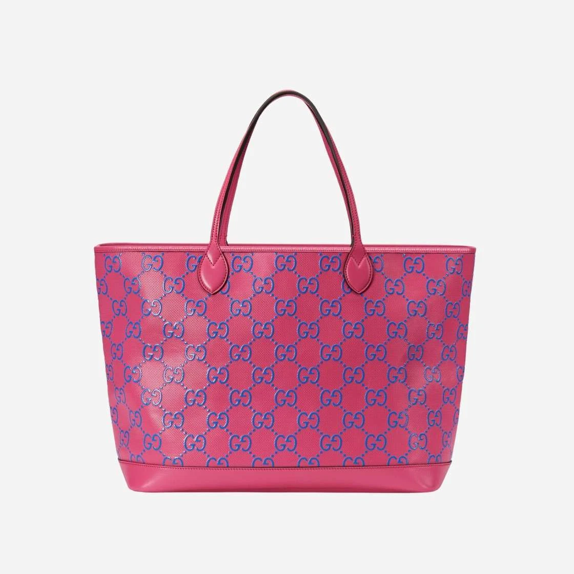 Pink and blue gucci bag discount