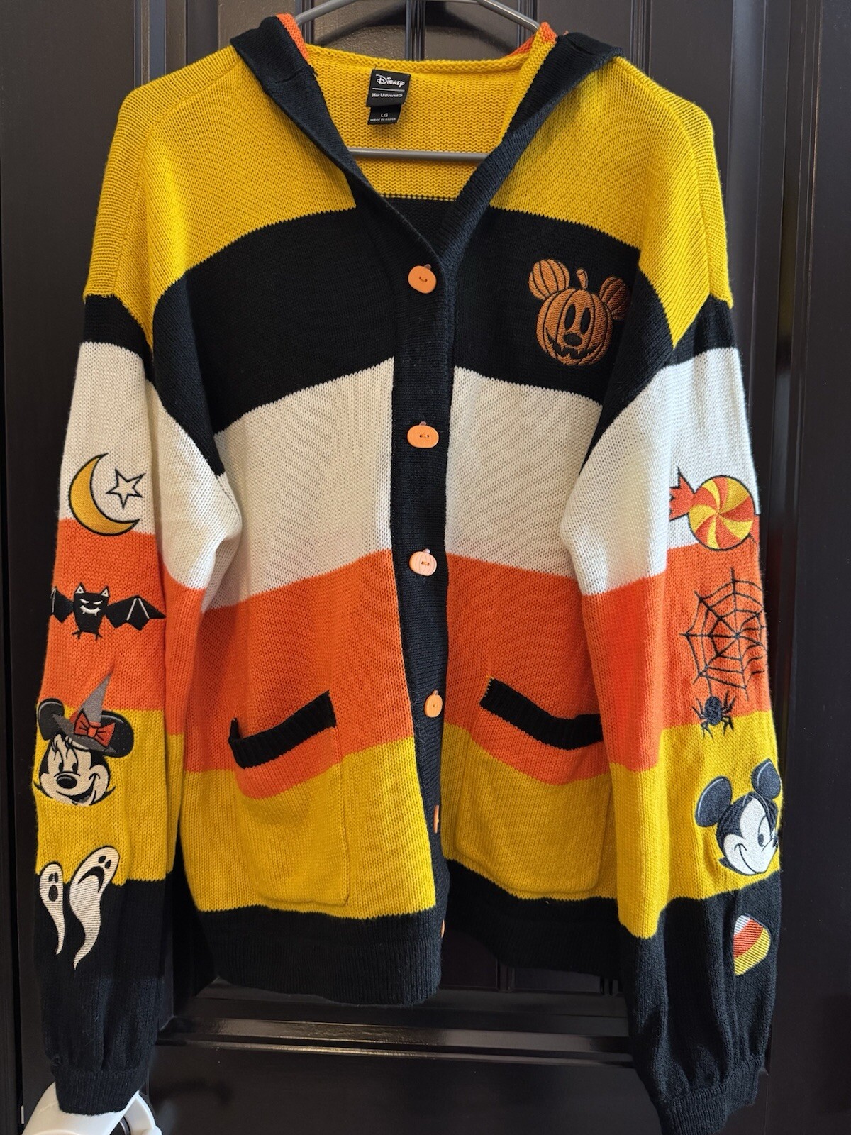 Disney Her Universe Halloween Candy Corn Cardigan