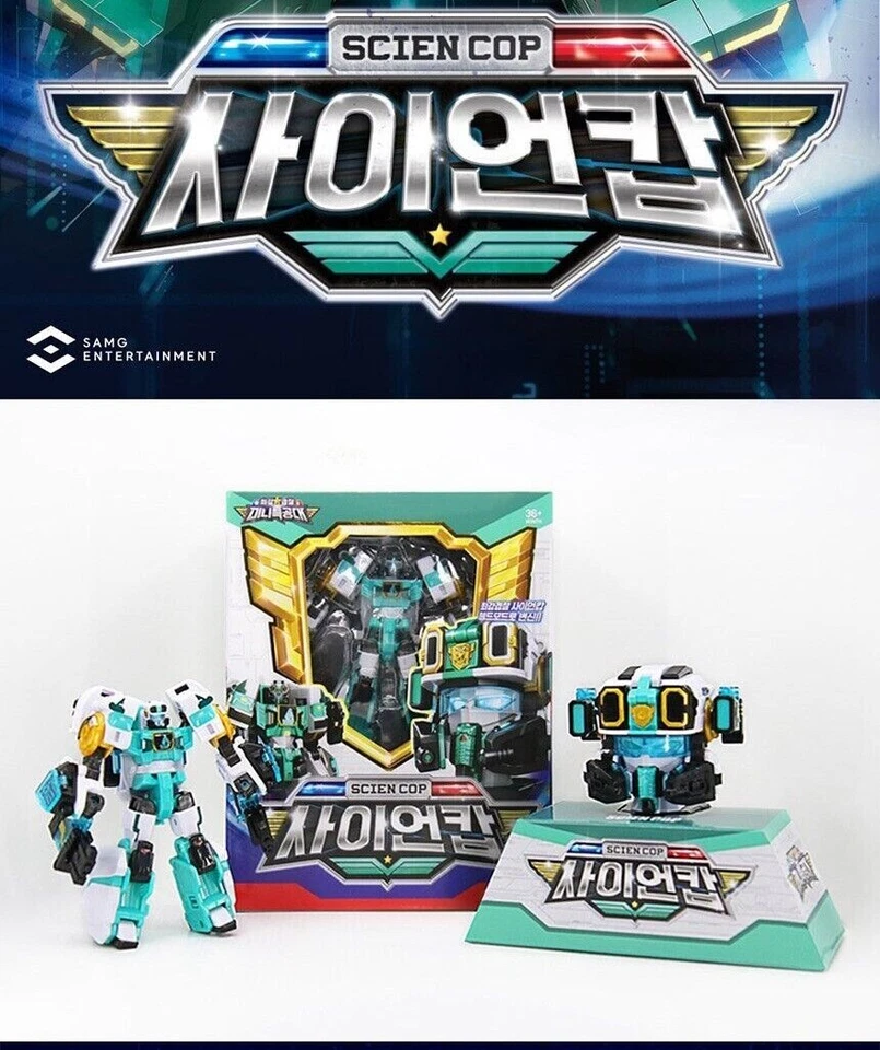Miniforce Super Cops SCIEN COP Green Rescue Police Transforming Robot TOY - Image 2 of 4